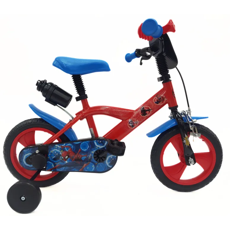 Rower Dziecięcy 12 Stal Ubrake Błotniki Bidon Tarcza Kółka Boczne Chłopięcy