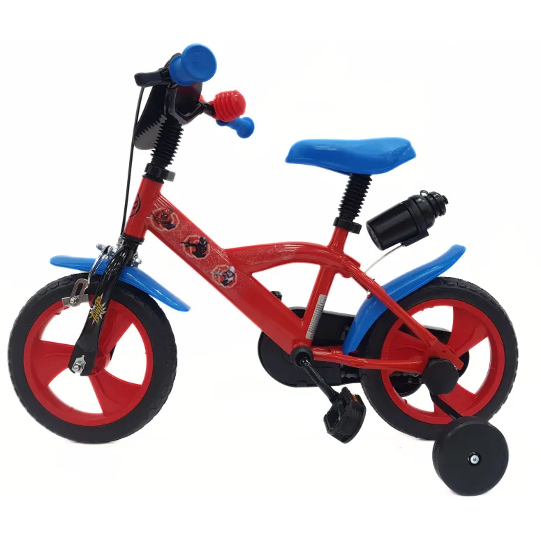 Rower Dziecięcy 12 Stal Ubrake Błotniki Bidon Tarcza Kółka Boczne Chłopięcy