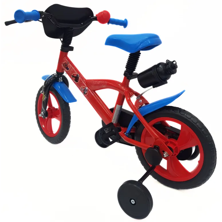 Rower Dziecięcy 12 Stal Ubrake Błotniki Bidon Tarcza Kółka Boczne Chłopięcy