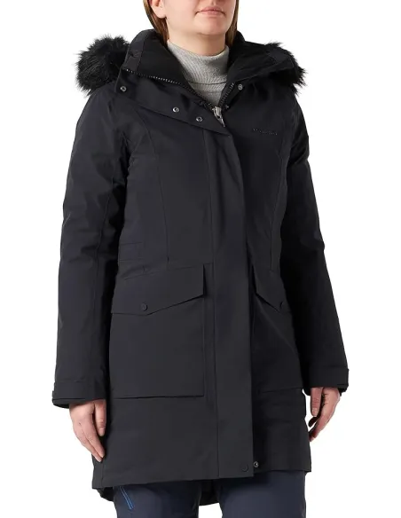 Kurtka Zimowa Damska Parka Schöffel Damen Down Kiew Fast Dry Czarna r. 38