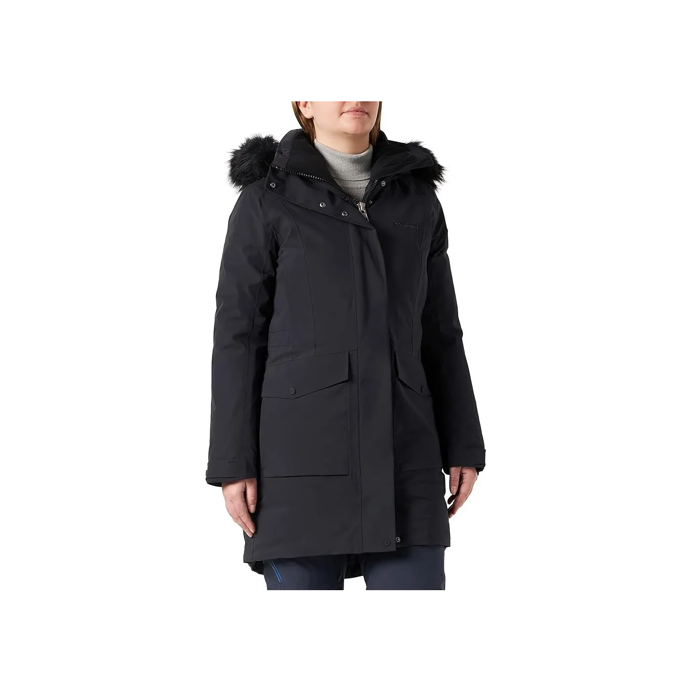 Kurtka Zimowa Damska Parka Schöffel Damen Down Kiew Fast Dry Czarna r. 38
