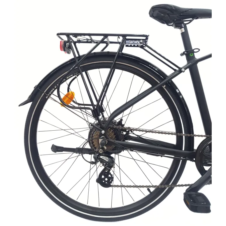 Elektryczny Rower Trekkingowy 28 Wspomaganie Światła Dzwonek Stopka Bagaż