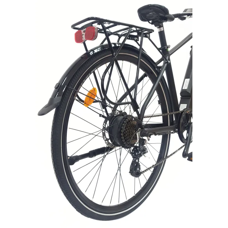 Elektryczny Rower Trekkingowy 28 Wspomaganie Światła Dzwonek Stopka Bagaż