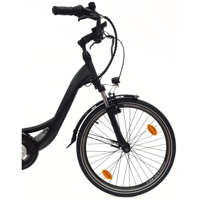 Elektryczny Rower Miejski 24 Alu Revo Altus 7-biegów Światła Odblaski 250W