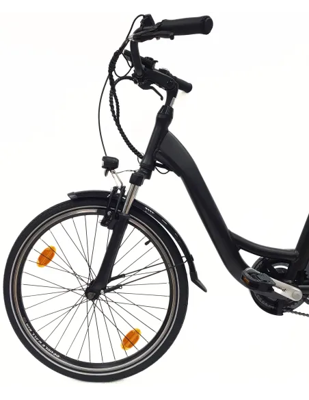 Elektryczny Rower Miejski 24 Alu Revo Altus 7-biegów Światła Odblaski 250W