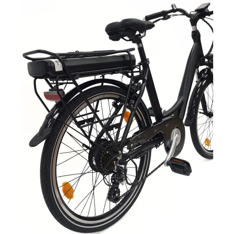 Elektryczny Rower Miejski 24 Alu Revo Altus 7-biegów Światła Odblaski 250W