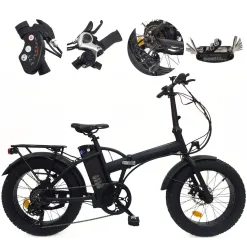 Elektryczny Rower Fatbike 20 Stal 25 km/h Męski Damski 40 km 250 W Składany