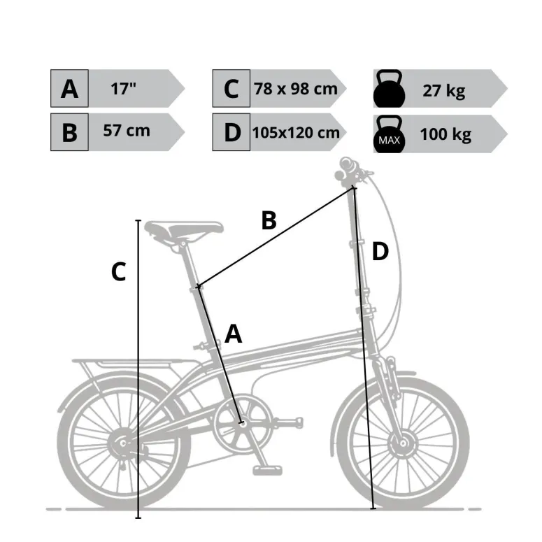 Elektryczny Rower Fatbike 20 Stal 25 km/h Męski Damski 40 km 250 W Składany
