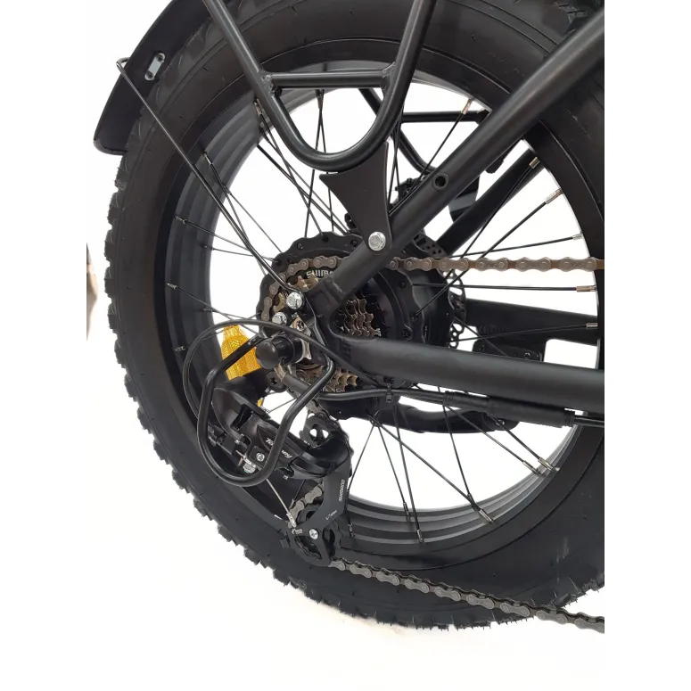 Elektryczny Rower Fatbike 20 Stal 25 km/h Męski Damski 40 km 250 W Składany