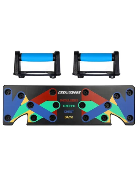 Deska 9w1 Ćwiczenia Trening Siłowy DreiWasser Przenośna Uchwyty Do Pompek