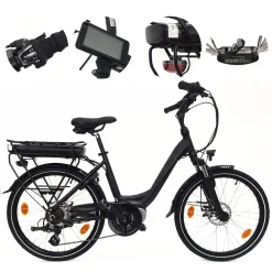 Elektryczny Rower Miejski 24 Alu Revo Altus Tarcze Wspomaganie 250W 13Ah