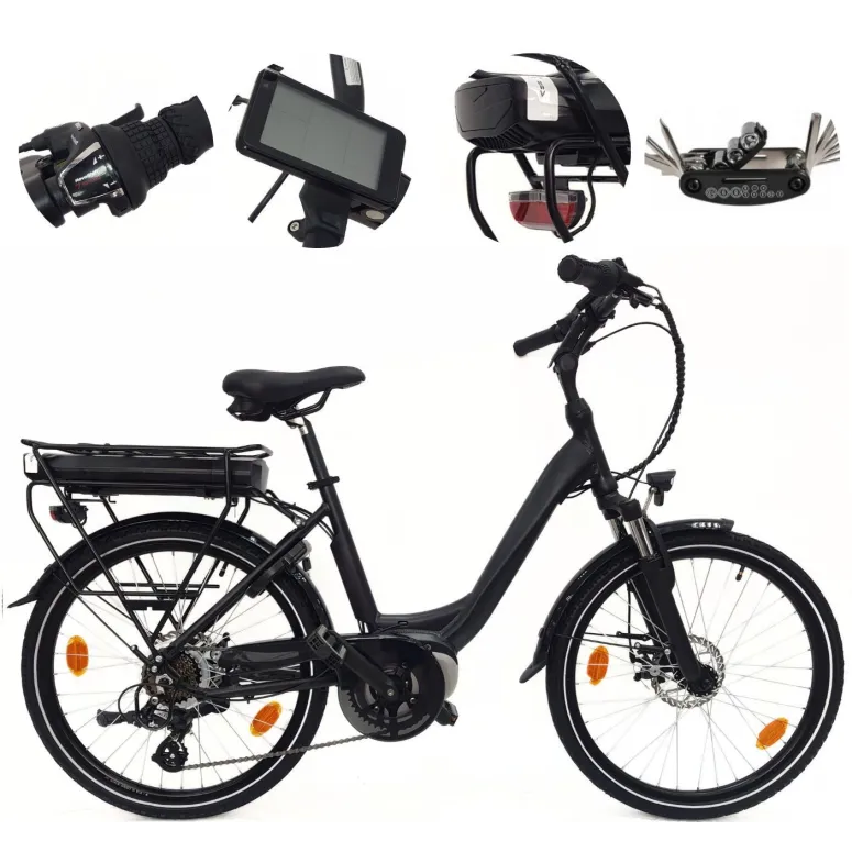 Elektryczny Rower Miejski 24 Alu Revo Altus Tarcze Wspomaganie 250W 13Ah