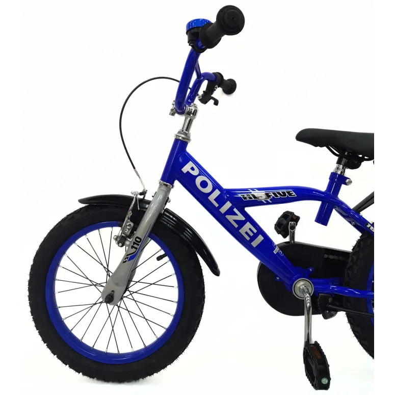 Rower Dziecięcy 16 Chłopięcy Policja Błotniki Dzwonek Bidon Stopka Osłona