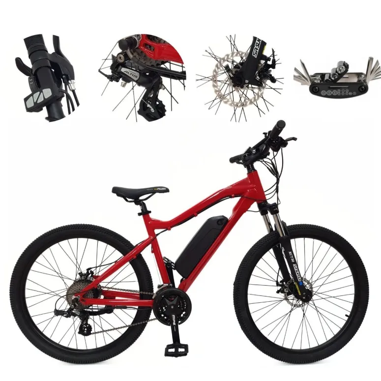 Elektryczny Rower Górski 27,5 Damski Męski MTB Wspomaganie Cyngle Stopka