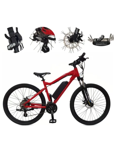 Elektryczny Rower Górski 27,5 Damski Męski MTB Wspomaganie Cyngle Stopka