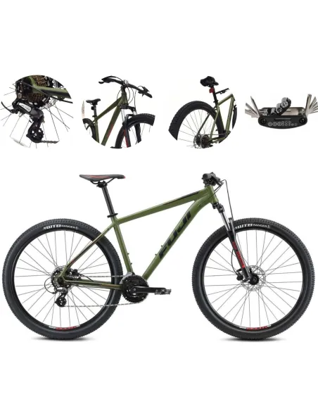 Rower Górski 29 Alu Damski Męski Hydraulika Altus Cyngle Hardtail Odblaski