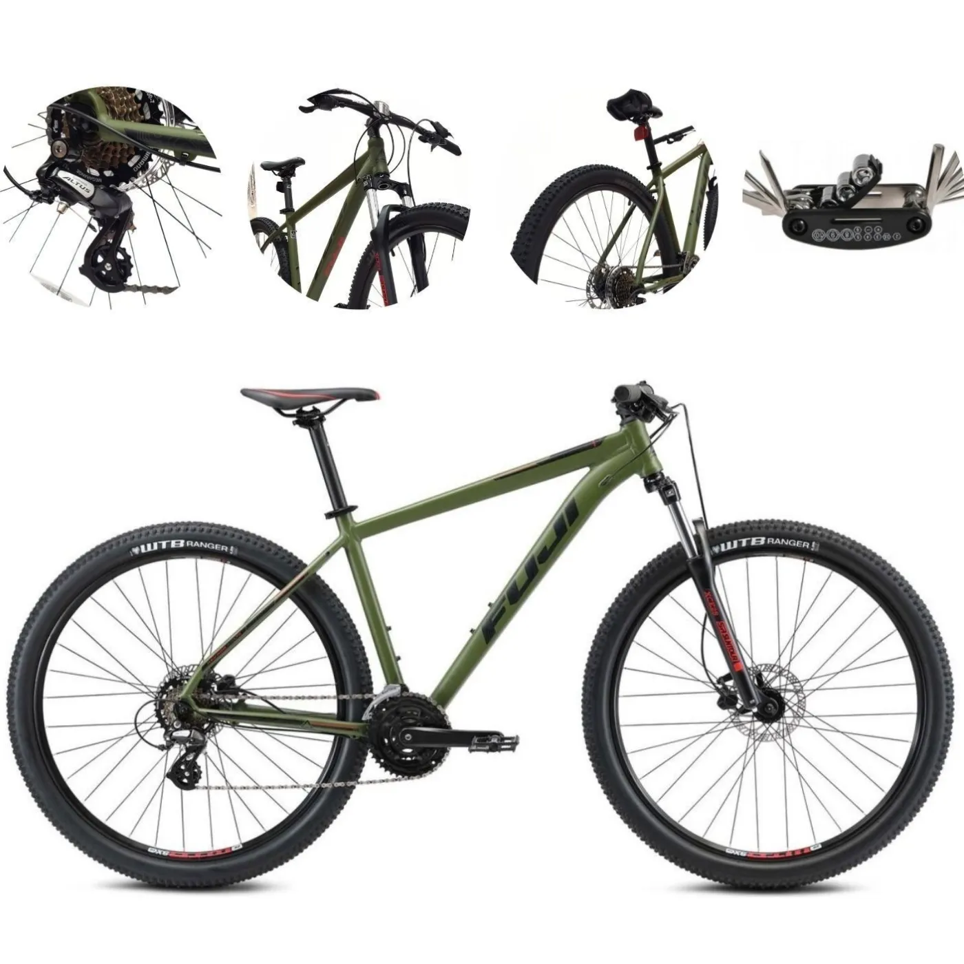 Rower Górski 29 Alu Damski Męski Hydraulika Altus Cyngle Hardtail Odblaski