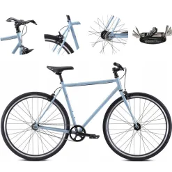 Rower Ostre Koło 28 Miejski U-Brake Singlespeed Odblaski Lekki Uniwersalny