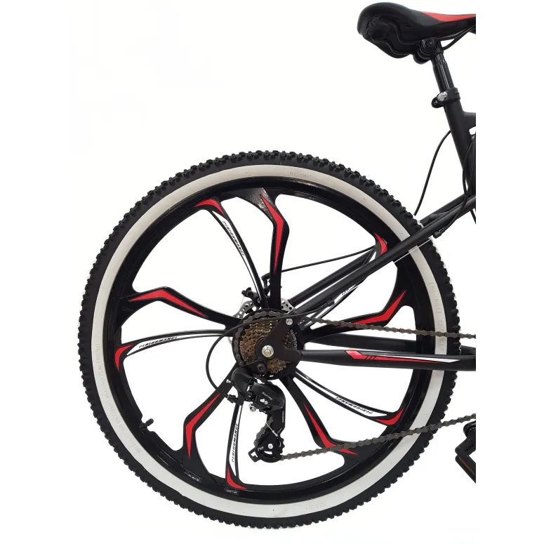 Rower Górski MTB 27,5 Stal Młodzieżowy 21 Biegów 10 Szprych Tarcze Dzwonek