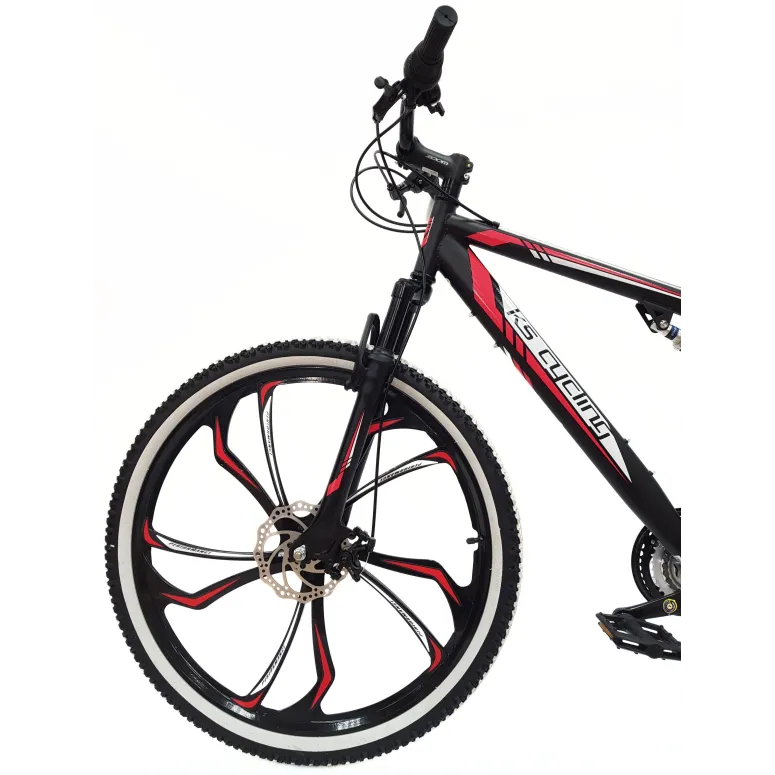 Rower Górski MTB 27,5 Stal Młodzieżowy 21 Biegów 10 Szprych Tarcze Dzwonek