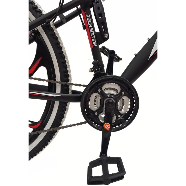 Rower Górski MTB 27,5 Stal Młodzieżowy 21 Biegów 10 Szprych Tarcze Dzwonek