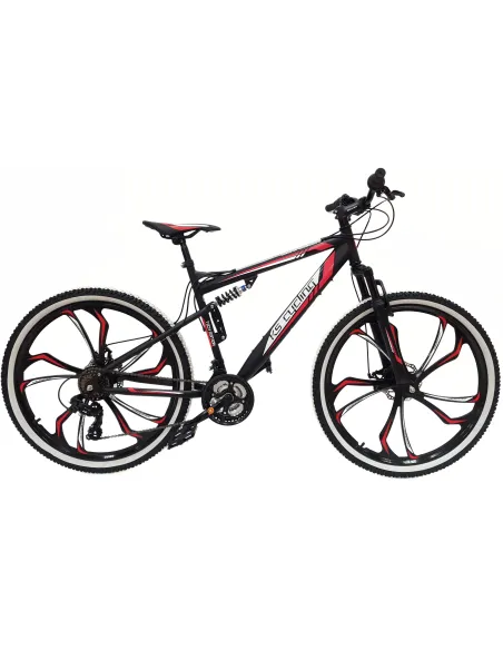 Rower Górski MTB 27,5 Stal Młodzieżowy 21 Biegów 10 Szprych Tarcze Dzwonek