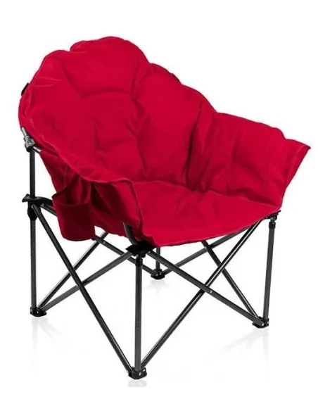 Krzesło Turystyczne Kempingowe Z Oparciem ALPHA CAMP Moon Chair Do 150kg