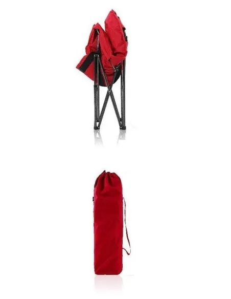 Krzesło Turystyczne Kempingowe Z Oparciem ALPHA CAMP Moon Chair Do 150kg