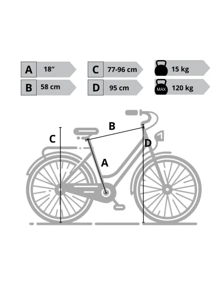 Rower Miejski Damski Dziewczęcy 26 Shimano Nexus 3 Biegi Kontra Dynamo
