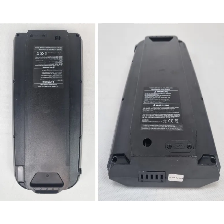 Bateria Do Roweru Elektrycznego E-Bike Greenway YJ145 36V 10,4Ah Bagażnik