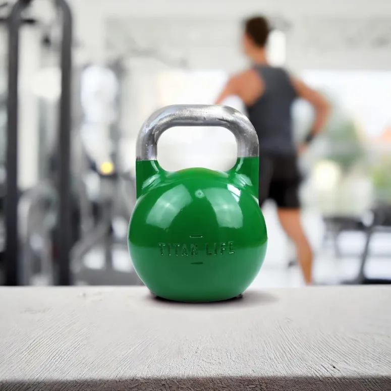 Kettlebell TITAN LIFE PRO Stalowy Competition Turniejowy Hantel Kettle 24kg