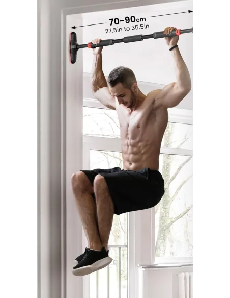 Drążek Rozporowy BeMaxx Do Podciągania Regulowany Bez śrub/wiercenia 70-90