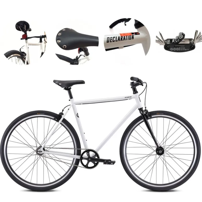 Rower Ostre Koło 28 Miejski U-Brake Uniwersalny Singlespeed Lekki Odblaski