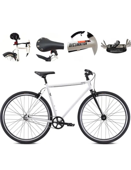 Rower Ostre Koło 28 Miejski U-Brake Uniwersalny Singlespeed Lekki Odblaski