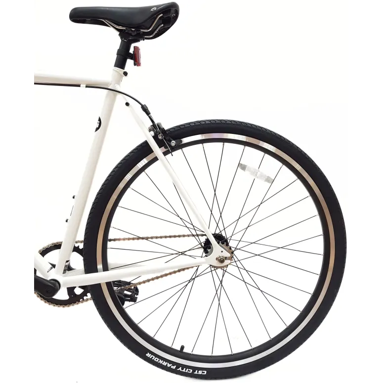 Rower Ostre Koło 28 Miejski U-Brake Uniwersalny Singlespeed Lekki Odblaski