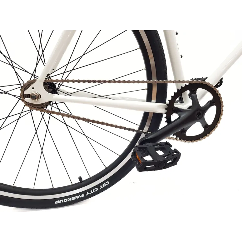 Rower Ostre Koło 28 Miejski U-Brake Uniwersalny Singlespeed Lekki Odblaski