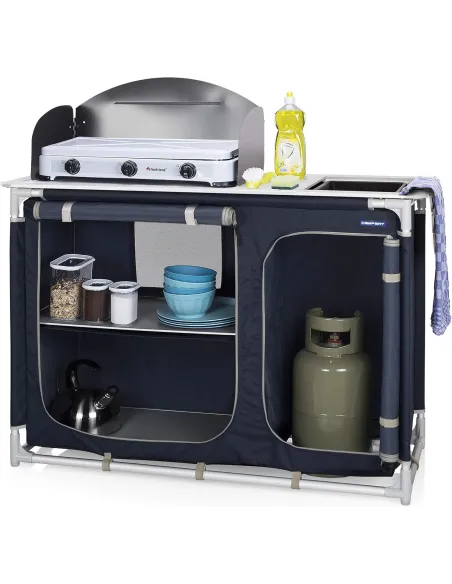 Kuchnia Szafka Kempingowa Campart KI-0753 Outdoor Wolnostojąca Składana