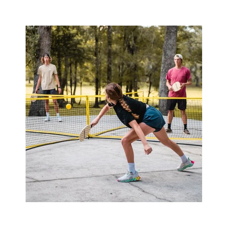 Zestaw Pickleball Crossnet 4 Rakiety 2 Piłki Siatka Gra Plener Akcesoria