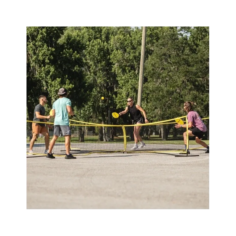 Zestaw Pickleball Crossnet 4 Rakiety 2 Piłki Siatka Gra Plener Akcesoria