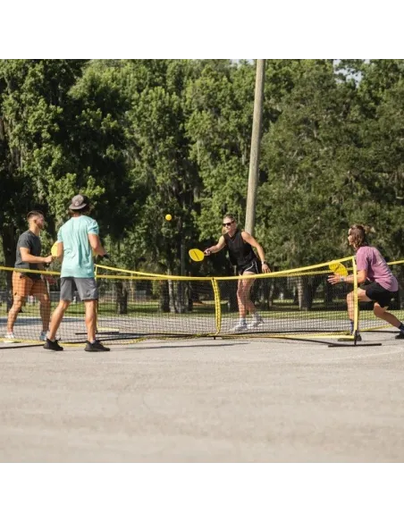 Zestaw Pickleball Crossnet 4 Rakiety 2 Piłki Siatka Gra Plener Akcesoria