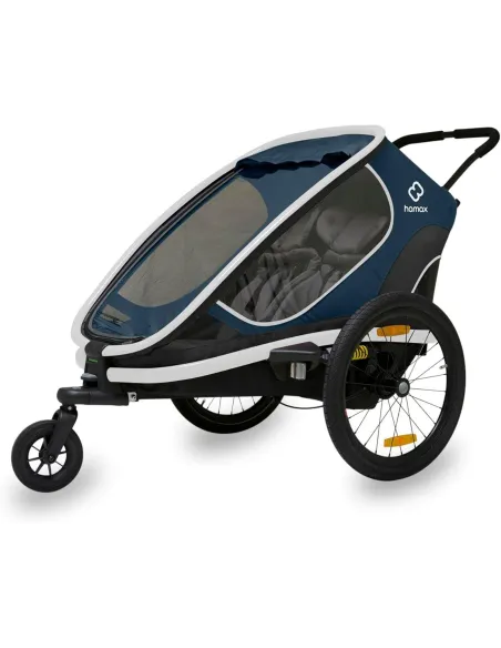 Przyczepka Rowerowa Hamax Outback One 1 Regulacja Oparcia Niebieska