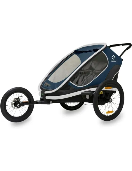 Przyczepka Rowerowa Hamax Outback One 1 Regulacja Oparcia Niebieska