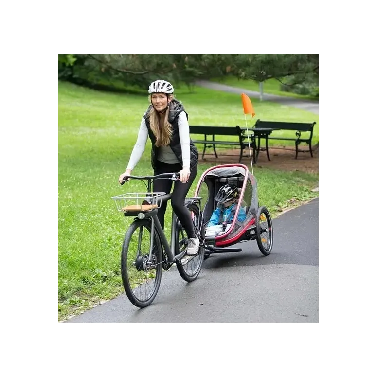 Przyczepka Rowerowa Hamax Outback One 1 Regulacja Oparcia Niebieska