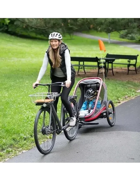 Przyczepka Rowerowa Hamax Outback One 1 Regulacja Oparcia Niebieska