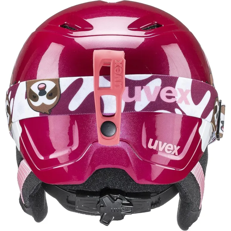 Kask Narciarski Uvex heyya Set Z Goglami 51-55cm Berry/White Sloth