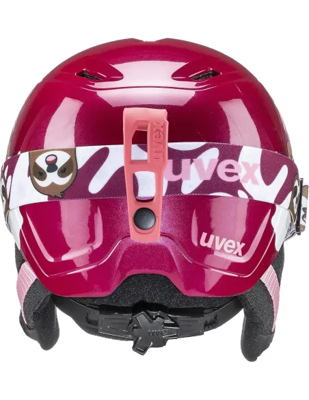 Kask Narciarski Uvex heyya Set Z Goglami 51-55cm Berry/White Sloth