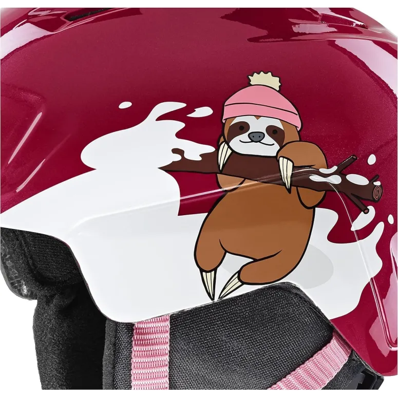 Kask Narciarski Uvex heyya Set Z Goglami 51-55cm Berry/White Sloth