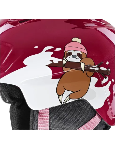 Kask Narciarski Uvex heyya Set Z Goglami 51-55cm Berry/White Sloth