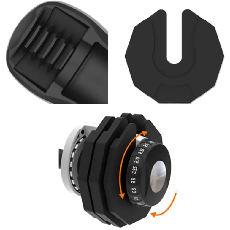 Hantla Z Regulowanym Ciężarem ATIVAFIT 25kg Uchwyt Antypoślizgowy Podstawka