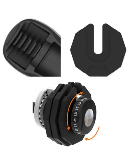 Hantla Z Regulowanym Ciężarem ATIVAFIT 25kg Uchwyt Antypoślizgowy Podstawka